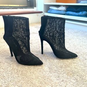 Lace booties
